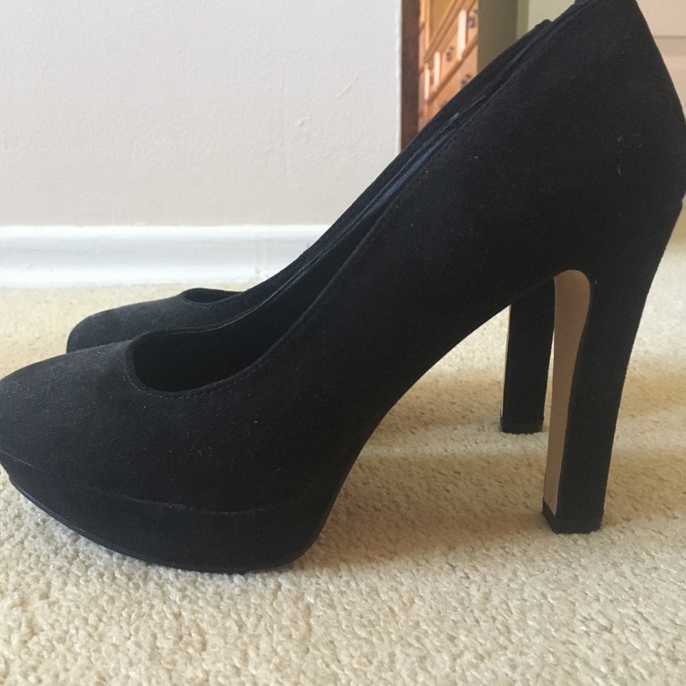 Black Steve Madden 5 inch heels.